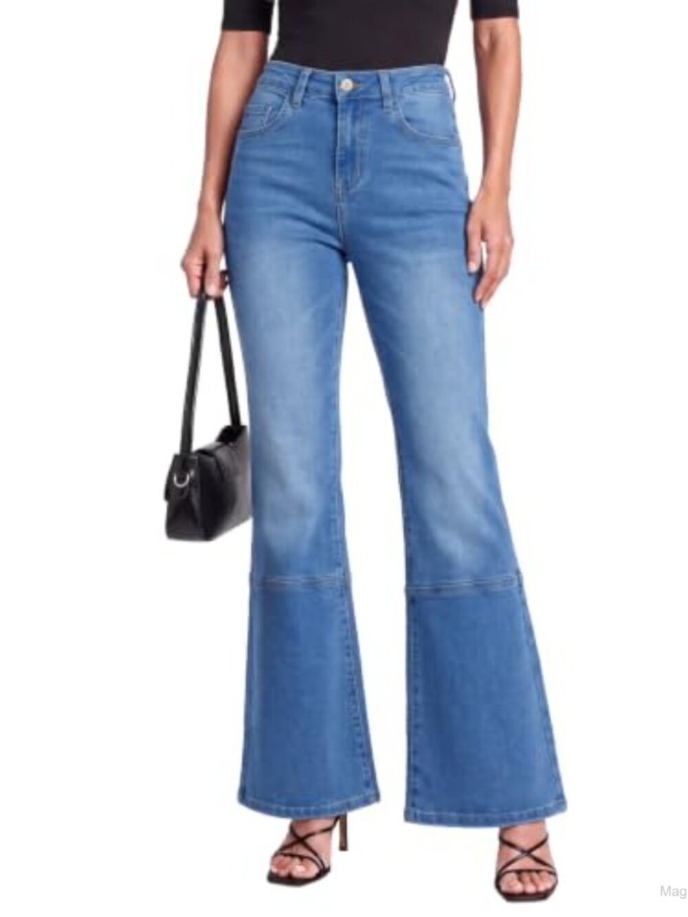 Sidefeel Womens High Waisted Bootcut Stretch Denim Jeans Flared Pants